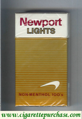 Newport Non Menthol Lights 100s cigarettes hard box